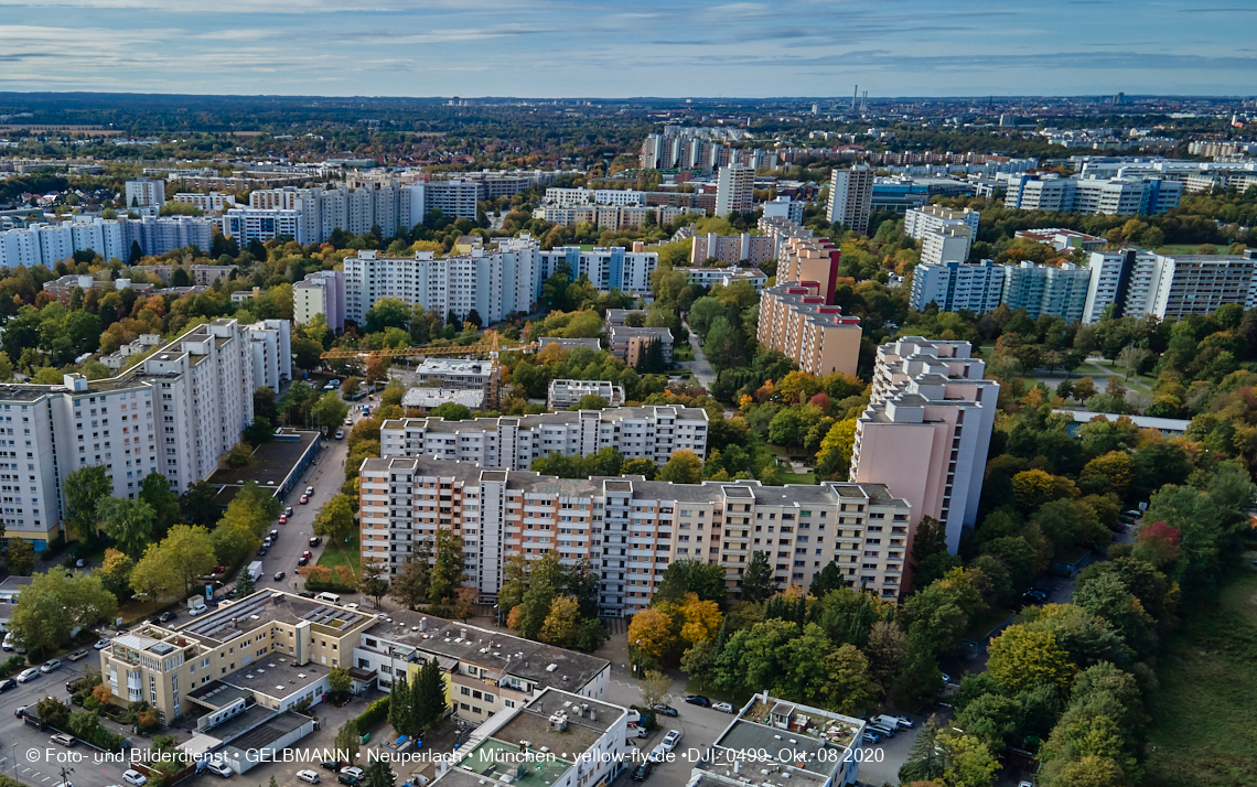 08.10.2020 - Aufstockungsbaustelle Oskar-Maria-Graf-Ring in Neuperlach